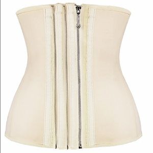 NWT- Smooth Zipper Latex Steel Boned Waist Trainer